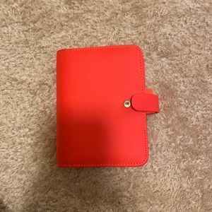 Filofax A7 Fluro Pink Saffiano Planner